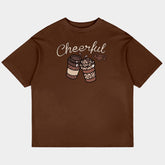 Cheerful Coffee Oversized Tee